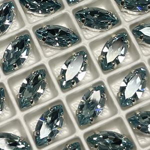 Страз в цапе наветт 3017-114, 8х4 мм, 10х5 мм, 12х6 мм, 15х7 мм, Light Sapphire