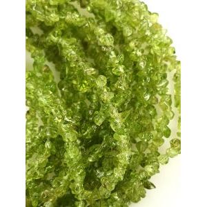 Бусины из камня перидот, 80 см, 3*5 мм