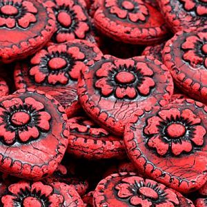 Бусины Heart Beads With Rose 93200-46441 Бусины Heart Beads With Rose 93200-46441
