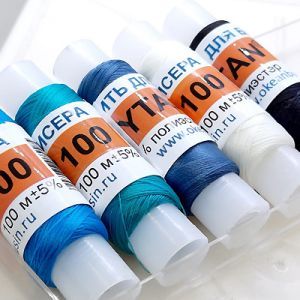 7 Нитки для бисера Tytan 100, набор 5 шт.