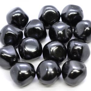 Бусины камушки, чёрные