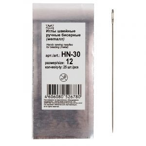 Иглы бисерные "Gamma" HN-30, №12 Иглы бисерные "Gamma" HN-30, №12