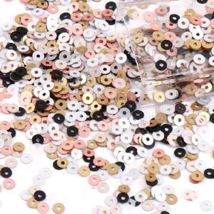 Пайетки плоские 0044, Mix-Metallic, (3 мм, 4 мм) Пайетки плоские 0044, Mix-Metallic, (3 мм, 4 мм)