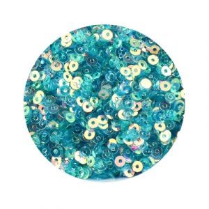 Пайетки плоские 0003, Glitter Trans L Blue, (2 мм, 3 мм, 4 мм)
