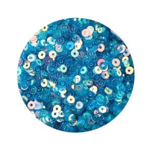 Пайетки плоские 0017, Glitter-Trans-D-Blue, (2 мм)