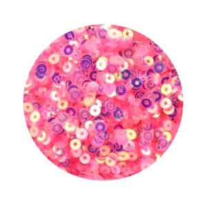 Пайетки плоские 0018, Glitter-Trans-D-Pink, (2 мм)