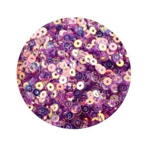 Пайетки плоские 0023, Glitter-Trans-Purple, (2 мм)