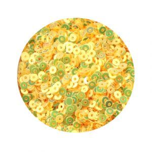 Пайетки плоские 0024, Glitter Yellow, (2 мм)