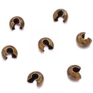 Обжимные бусины (кримпы), Antique Bronze Обжимные бусины (кримпы), Antique Bronze
