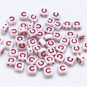 Бусина 2 Holes Square C, цвет красный, 6х6 мм Бусина 2 Holes Square C, цвет красный, 6х6 мм