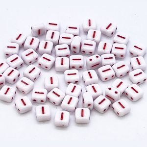 Бусина 2 Holes Square I, цвет красный, 6х6 мм Бусина 2 Holes Square I, цвет красный, 6х6 мм