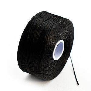 Нитки нейлоновые S-LON BEAD AA (0.09 мм) BLACK