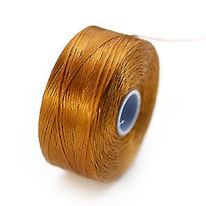 Нитки нейлоновые S-LON BEAD AA (0.09 мм) GOLD