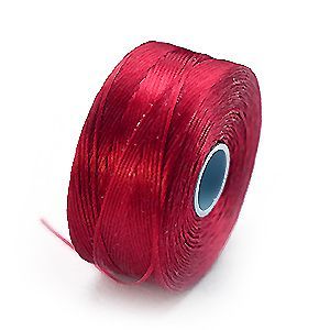 Нитки нейлоновые S-LON BEAD AA (0.09 мм) RED