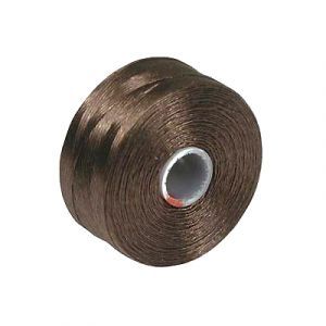 Нитки нейлоновые S-LON BEAD D (0.11 мм) BROWN