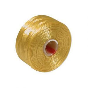 Нитки нейлоновые S-LON BEAD D (0.11 мм) GOLDEN YELLOW