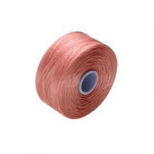 Нитки нейлоновые S-LON BEAD D (0.11 мм) ROSE