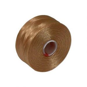 Нитки нейлоновые S-LON BEAD D (0.11 мм) TAN