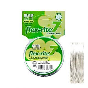 Ювелирный тросик FLEXRITE 7 STRAND 0.012 PEARL SILVER