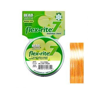 Ювелирный тросик FLEXRITE 7 STRAND 0.018 MTLC SATIN GOLD 