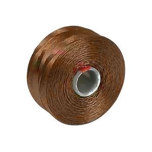 Нитки нейлоновые S-LON BEAD D (0.11 мм) LT. BROWN