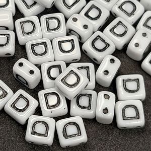 Бусина 2 Holes Square D, цвет чёрный, 6х6 мм Бусина 2 Holes Square D, цвет чёрный, 6х6 мм
