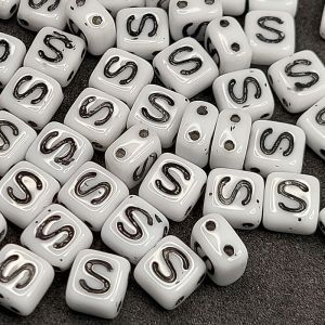 Бусина 2 Holes Square S, цвет чёрный, 6х6 мм Бусина 2 Holes Square S, цвет чёрный, 6х6 мм