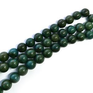 Бусины из камня на нити, 8 мм, сине-зелёные, k-8-03
