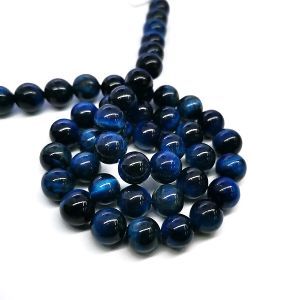 Бусины из камня на нити, 8 мм, сине-голубые, k-8-20