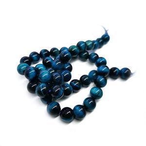 Бусины из камня на нити, 8 мм, сине-голубые, k-8-38