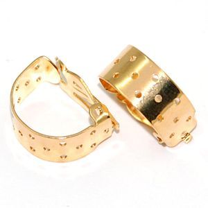 Заготовка для клипс, 17х8 мм, золото 02-0005