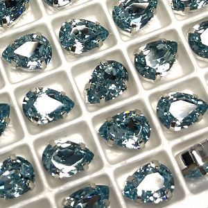 Страз в цапе капля 3003-126, Aquamarine Страз в цапе капля 3003-126, Aquamarine