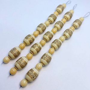 Бусины на нити 015 коричневые