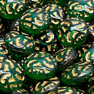 Бусины Lentil Beads with Ornaments 50720-54302 Бусины Lentil Beads with Ornaments 50720-54302