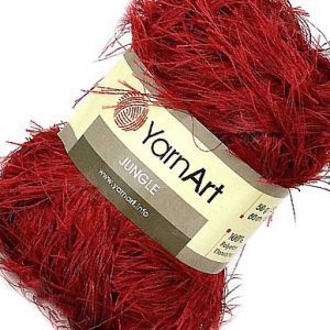Пряжа Jungle YARNART 8, красный