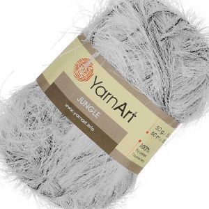 Пряжа Jungle YARNART 18, бело-чёрный