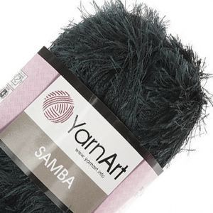 Пряжа YarnArt Samba 02, чёрный Пряжа YarnArt Samba 02, чёрный