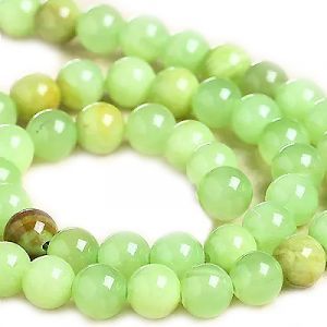 Бусины из камня на нити 8 мм, зелёный, Dyed Color Afghnistan Chalcedony Бусины из камня на нити 8 мм, зелёный, Dyed Color Afghnistan Chalcedony