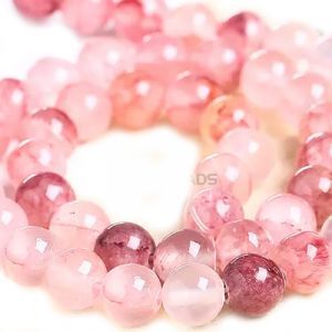 Бусины из камня на нити 8 мм, розовый микс, Dyed Color Afghnistan Chalcedony Бусины из камня на нити 8 мм, розовый микс, Dyed Color Afghnistan Chalcedony