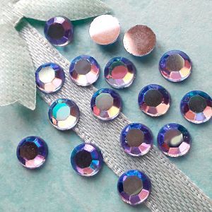 Стразы клеевые Light Sapphire AB ss20