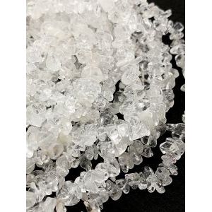 Бусины из горного кварца, 80 см, крошка 5*8 мм