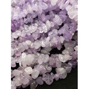 Бусины крошка из аметиста, 80 см, 3*5 мм