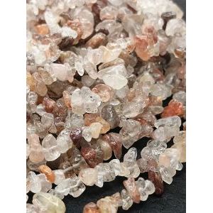 Бусины крошка из кварца, 80 см, крошка 5*8 мм