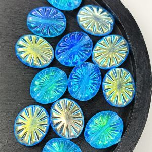 Flat Oval Beads 60020-28701, 14х12 мм