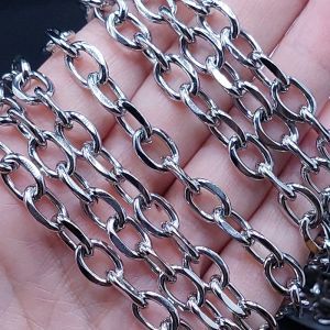 Цепочка Якорная, 7,5 мм, 50 см, серебристый