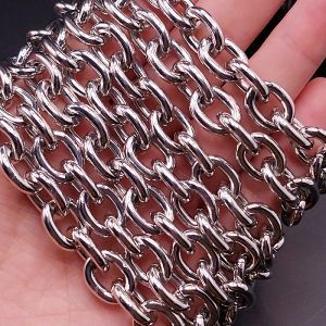 Цепочка Якорная, 14х11 мм, 50 см, серебристый