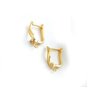 Швензы 18 мм, золото 14k, пара