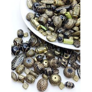 Бусины декоративные, набор #54 бронзовый
