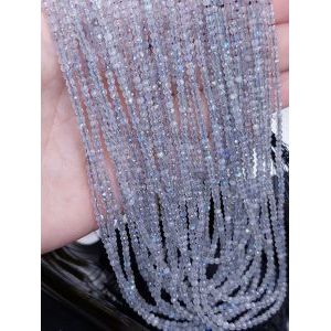 Бусины из камня на нити, Лунный, 2-3 мм, гранёные Бусины из камня на нити, Лунный, 2-3 мм, гранёные