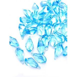 Подвеска Swarovski Polygon Drop 17х8 мм, голубой Aquamarin Подвеска Swarovski Polygon Drop 17х8 мм, голубой Aquamarin